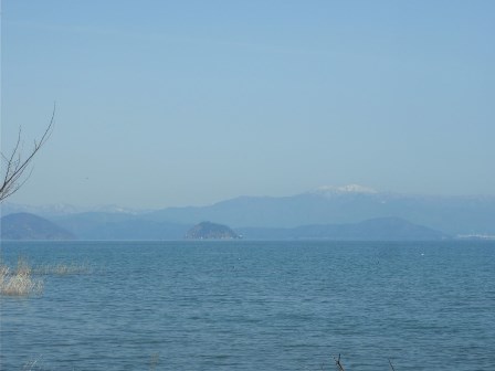 新旭町地先・・琵琶湖岸風景