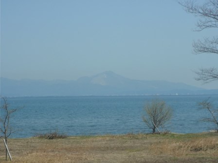 新旭町地先・・琵琶湖岸風景