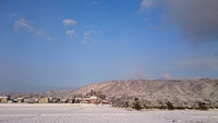 雪景色に晴れの朝～