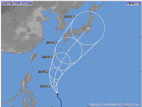 10月長雨・・獅子舞と台風21号