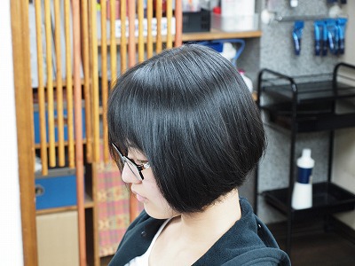 シンプルなボブ