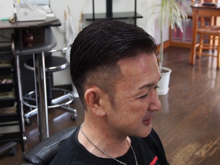 7:3　part hair