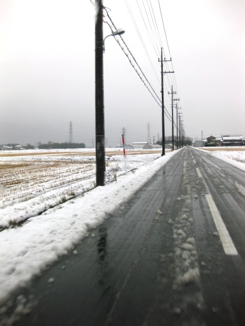 七草粥で、また雪景色ですが・・。