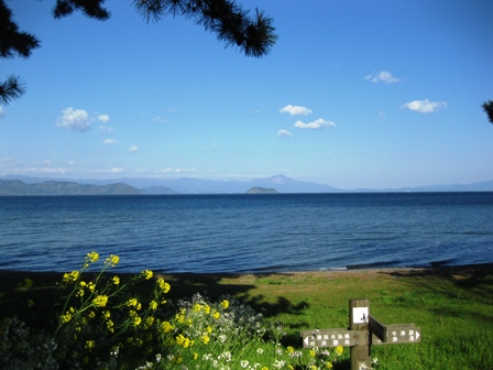 風と青空と・・琵琶湖