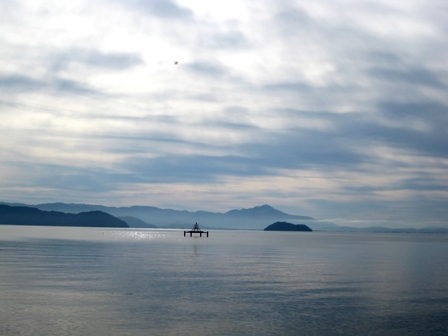 真夏日でした・・でも朝琵琶湖