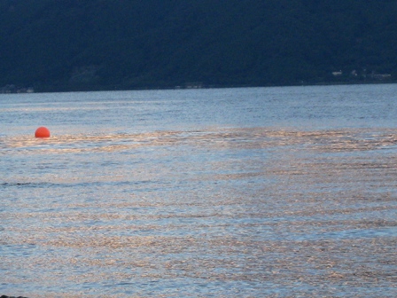 今日の夕方・・気温も２２度で琵琶湖