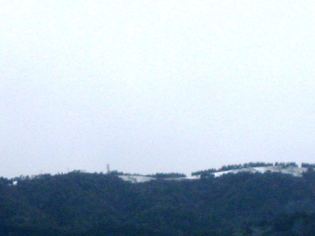 お山が少し白くなりました