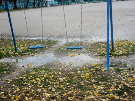薄く・・冬の気候で・・・