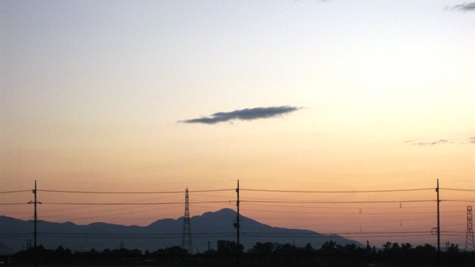 日の出前から快晴・初冬
