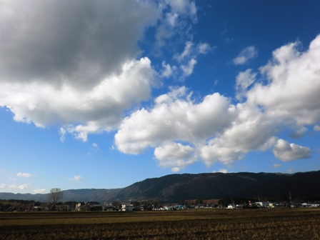 青い空で・・一日の高島市内