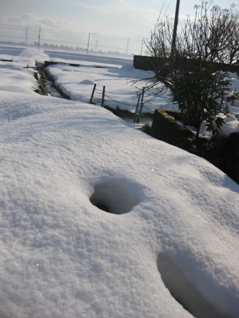 雪のある休日・・ぶらり家の周辺
