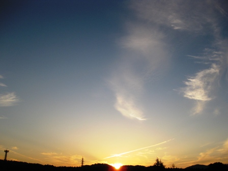 朝に夕に・・お日様