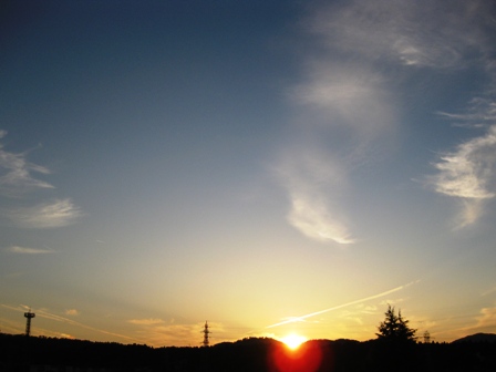朝に夕に・・お日様