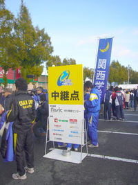 高島市内をびわ湖大学駅伝が・・