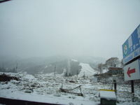 国境スキー場うっすら雪