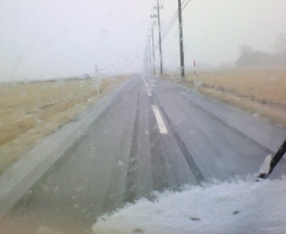 風雪・琵琶湖