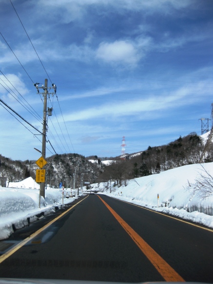菜の花・守山からマキノ町国境・・雪里まで