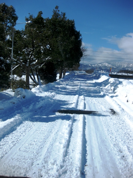 雪の峠は越えて・・冬晴れの碧