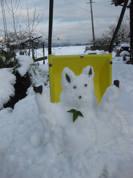 雪ネタばかりで・・雪ウサギ？？
