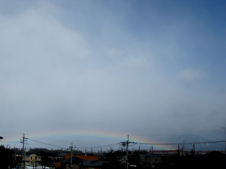 今日の高島市・・風景・虹