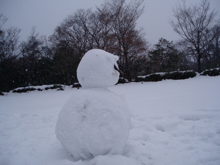 お正月らしく・・雪模様