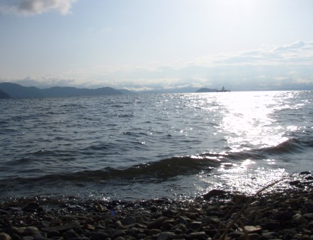 3月最後の琵琶湖・朝
