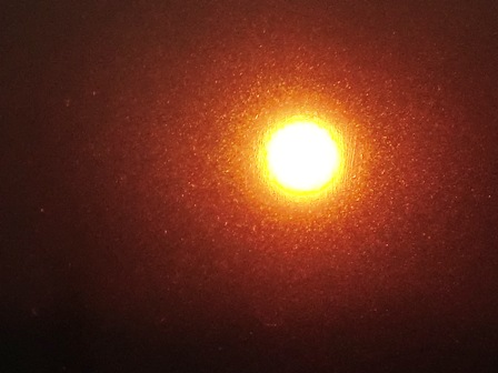 夕日に打ち水・・一日が帰っていった。
