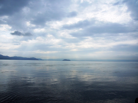 今朝のびわ湖、7月28日