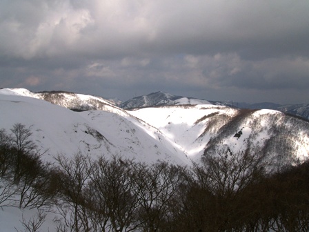山頂から眼下・・マキノ町