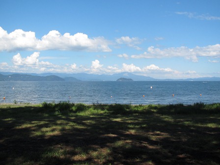 残暑の琵琶湖風景・・まだ夏