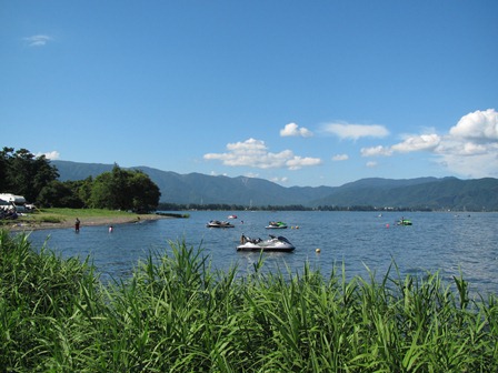 残暑の琵琶湖風景・・まだ夏