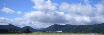 秋の空を眺めた