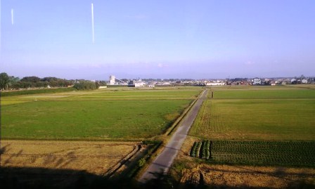 10月20日の夕方・・湖西線車窓から