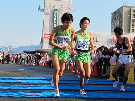 2010びわ湖大学駅伝・・高島市今津中継所・速報