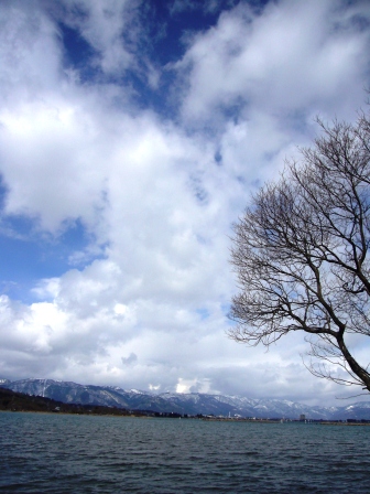 お昼快晴・びわ湖岸