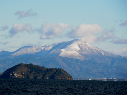 メタセコイヤと伊吹山・・12月