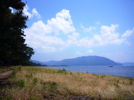 びわ湖は夏のようでした。