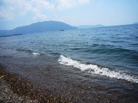 びわ湖は夏のようでした。