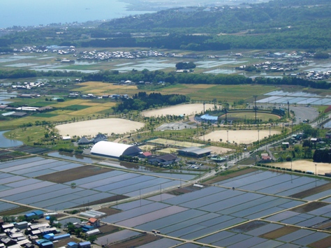 林道から高島市を見る