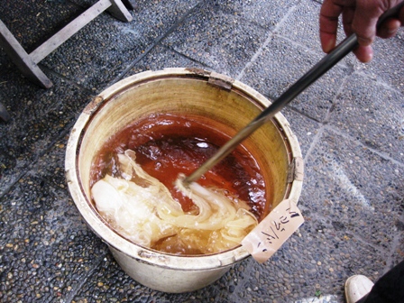 大原工房で草木染め研修