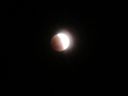 皆既月食・・満天の星