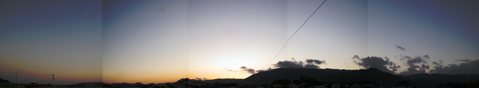 ちょっとパノラマ、琵琶湖と夕景