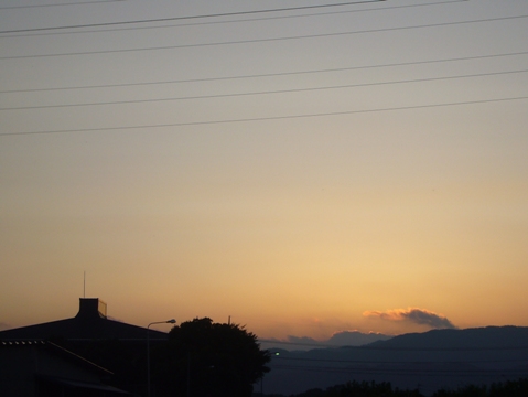 初秋の夕暮れ