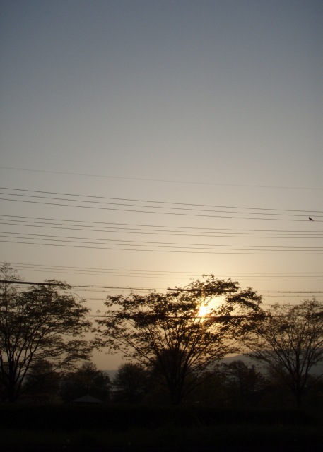 4月最後の夕暮れ・びわ湖