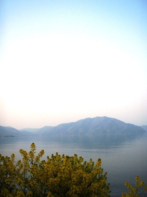 4月最後の夕暮れ・びわ湖