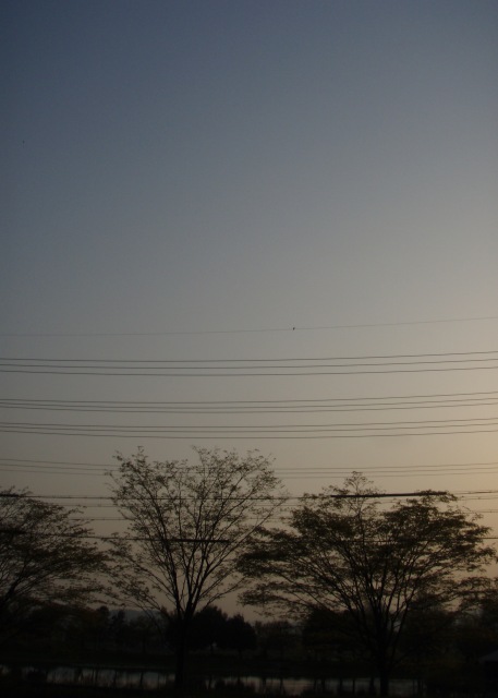 4月最後の夕暮れ・びわ湖