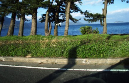 夕方のびわ湖