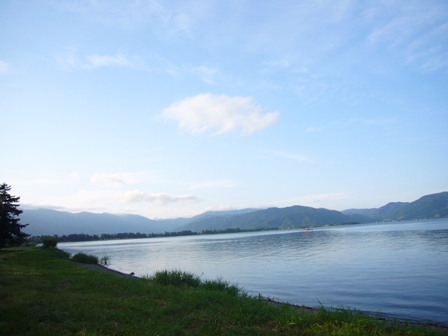 夕暮れ間近・びわ湖・６月２４日