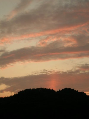 夕暮れ