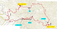 綿向山～竜王山（春の山歩きハイキング）に行ってきました！(2) 綿向山＆竜王山登山の地図・場所・行程はこんなカンジ！